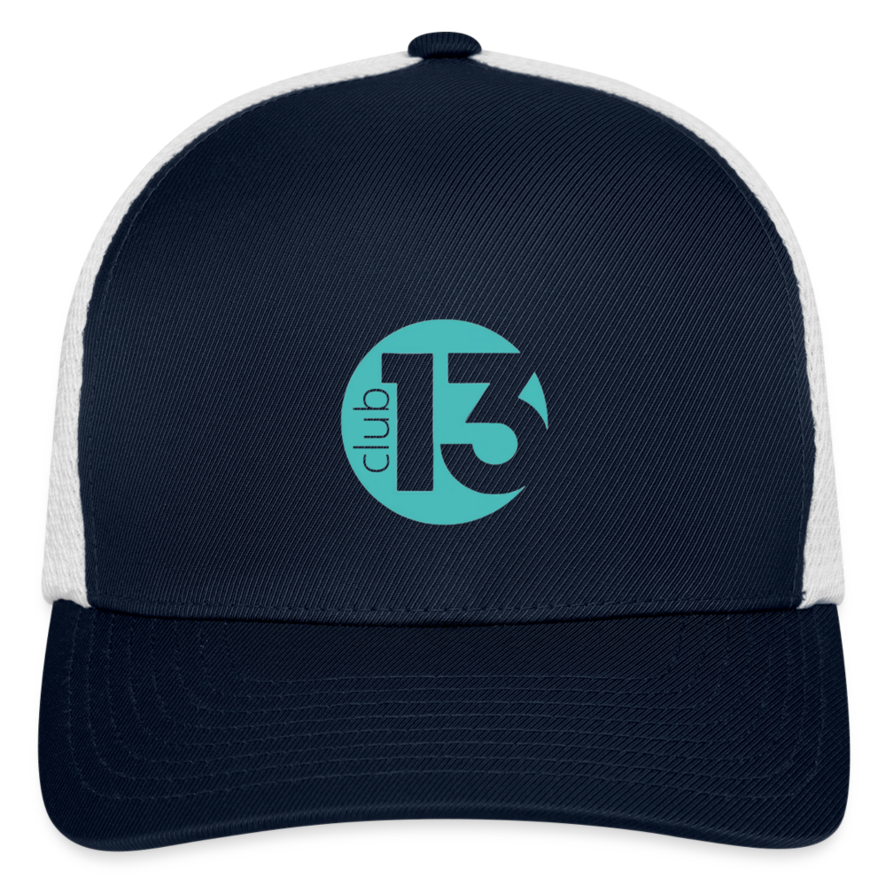 Flexfit Fitted Baseball Cap - navy/white