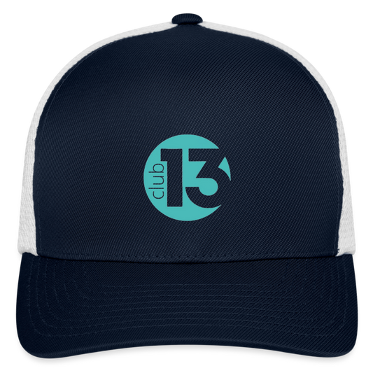 Flexfit Fitted Baseball Cap - navy/white